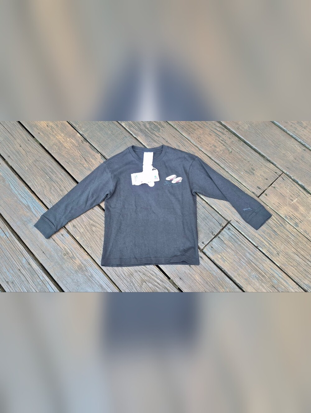 Fenty Beauty Kids Black Long-Sleeve Tee with Skate Graphic 6/6t